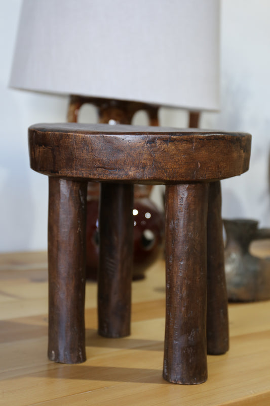 Azito Stool in Mahogany