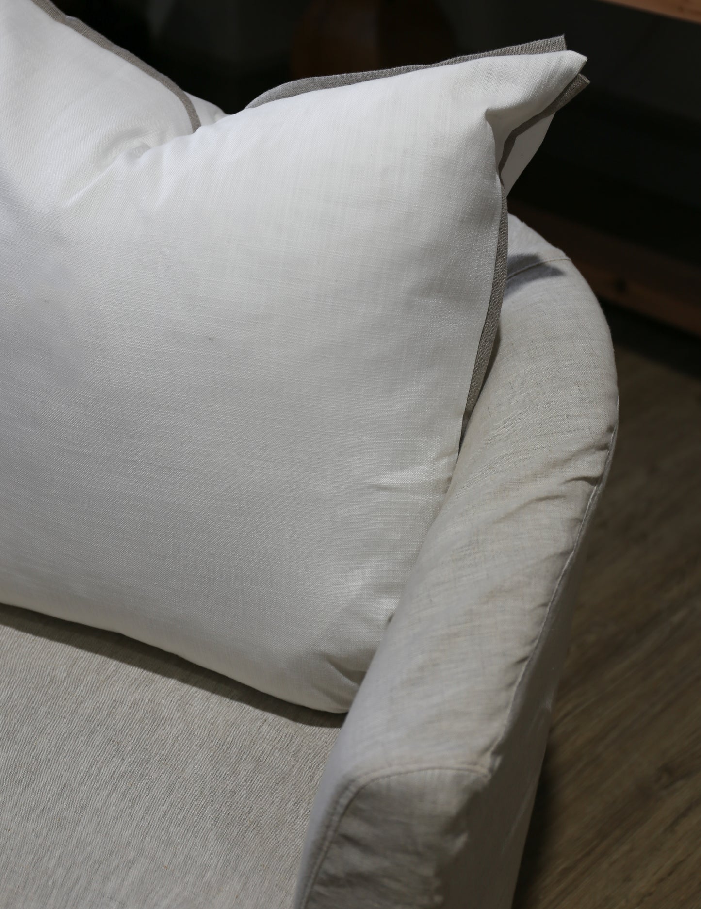 White Linen Scatter Cushion