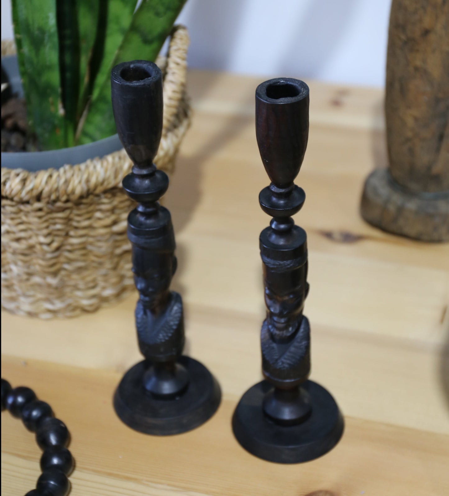 Carved Candle Sticks