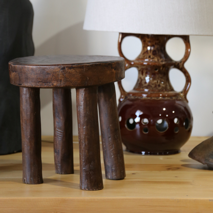 Azito Stool in Mahogany